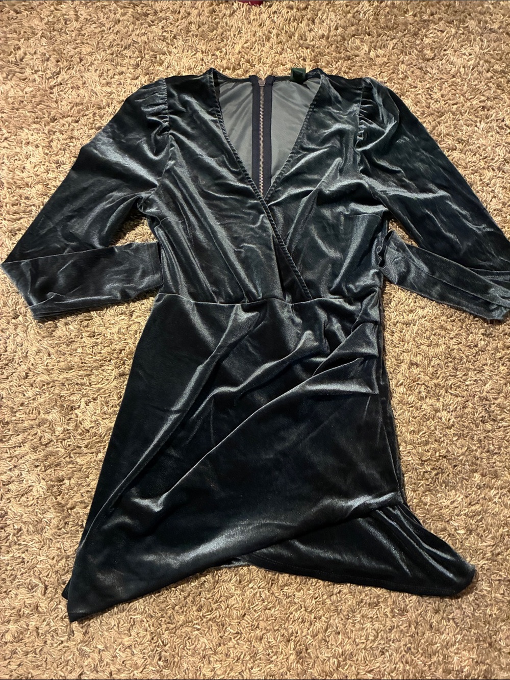 Black velvet dress
